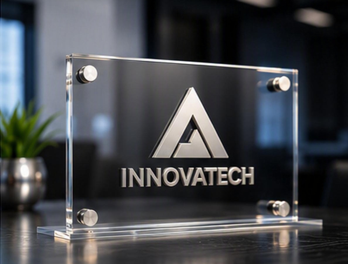 Placa corporativa en metacrilato
