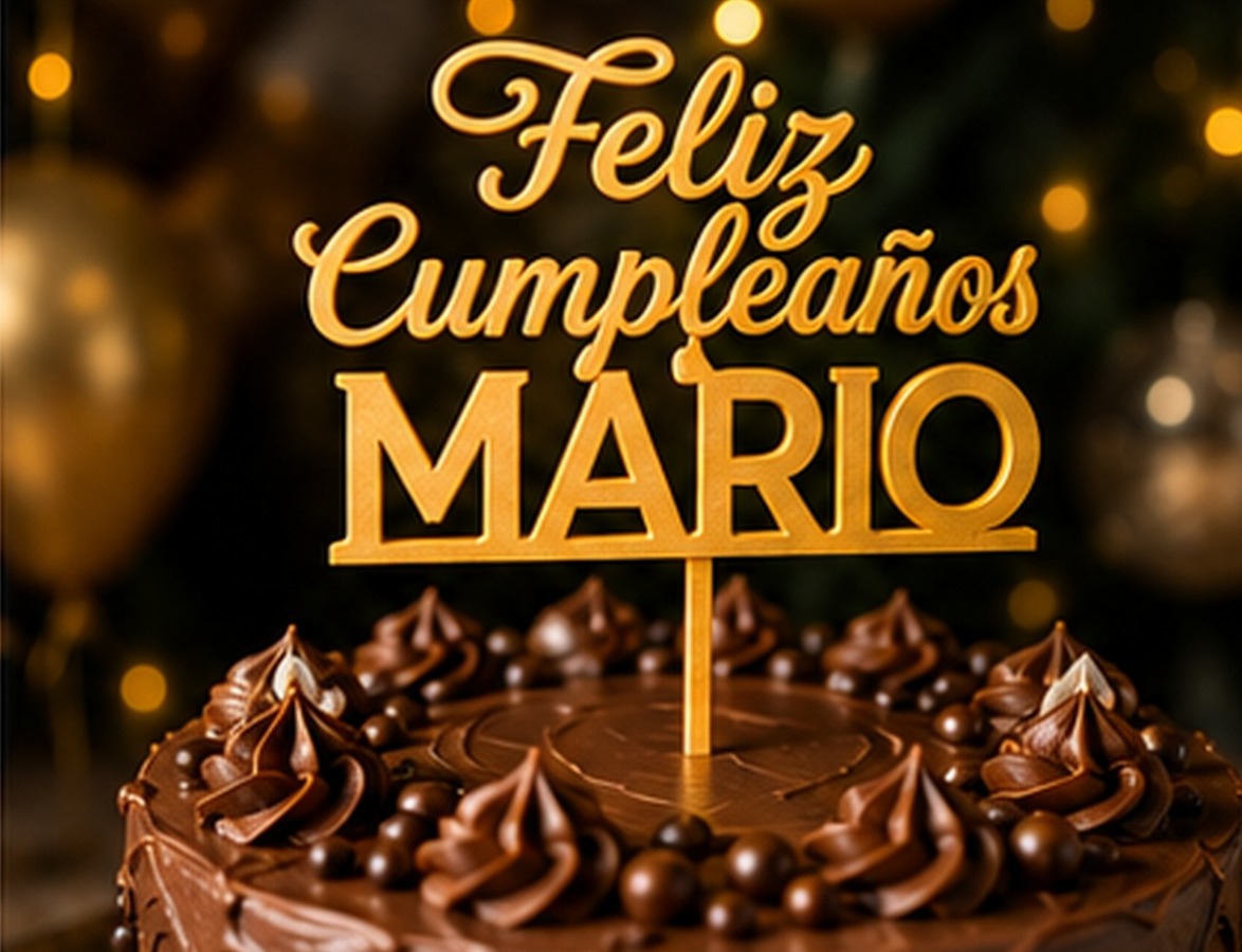 Topper de cumpleaños personalizado