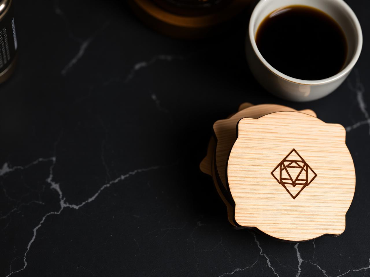 Posavasos corporativos para estudio de diseño