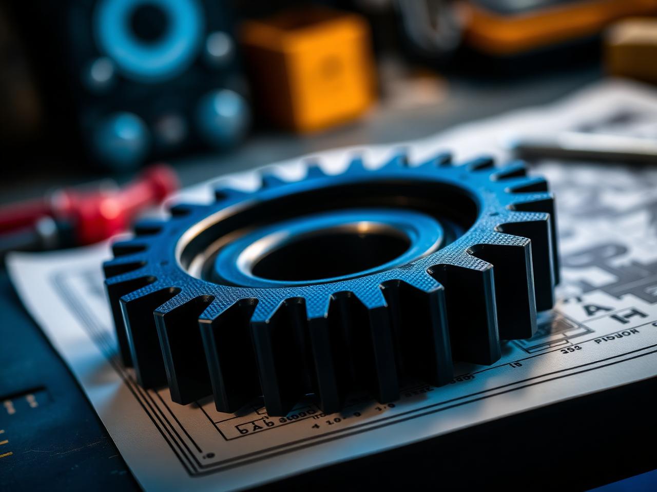 Pieza de repuesto industrial en PETG-CF
