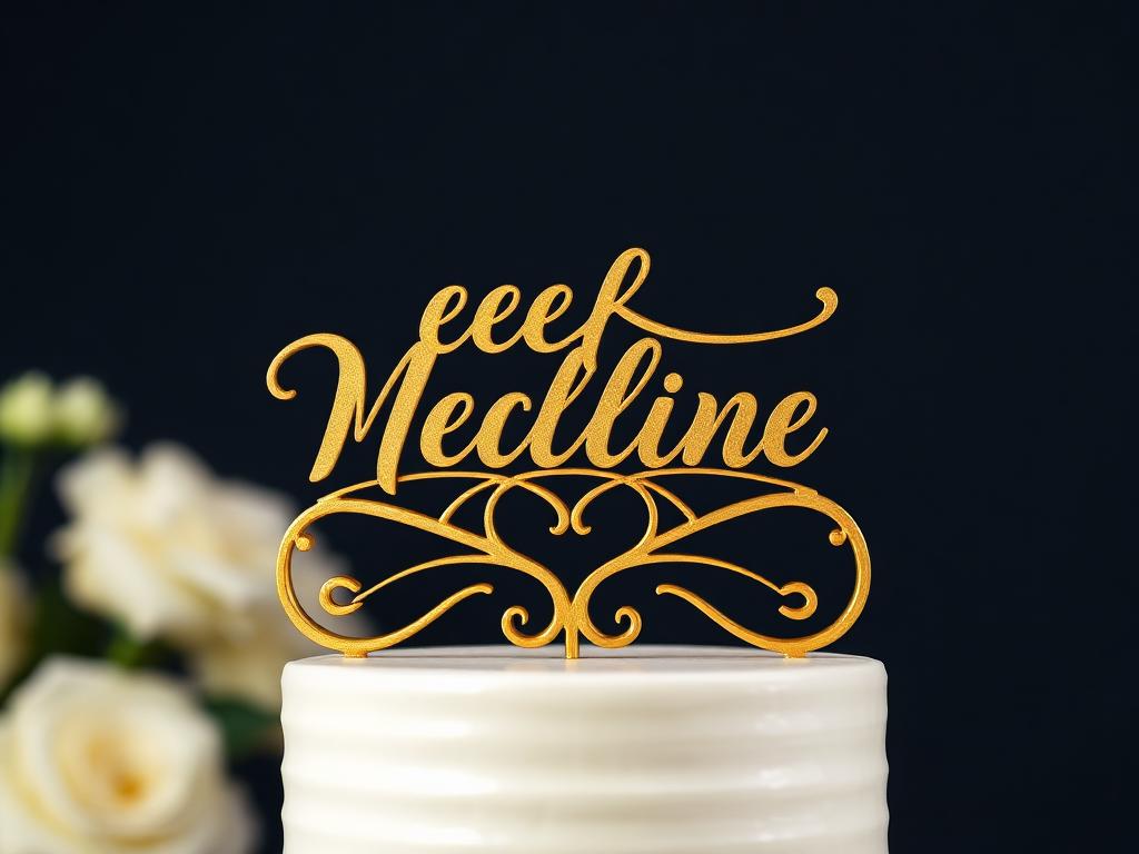 Cake topper de boda